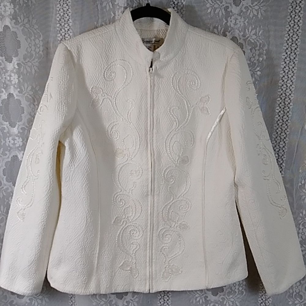 Coldwater Creek Embroidery Women's Jackets Blazer Size M